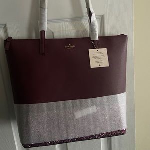BNWT Kate Spade penny Greta tote- cherrywood